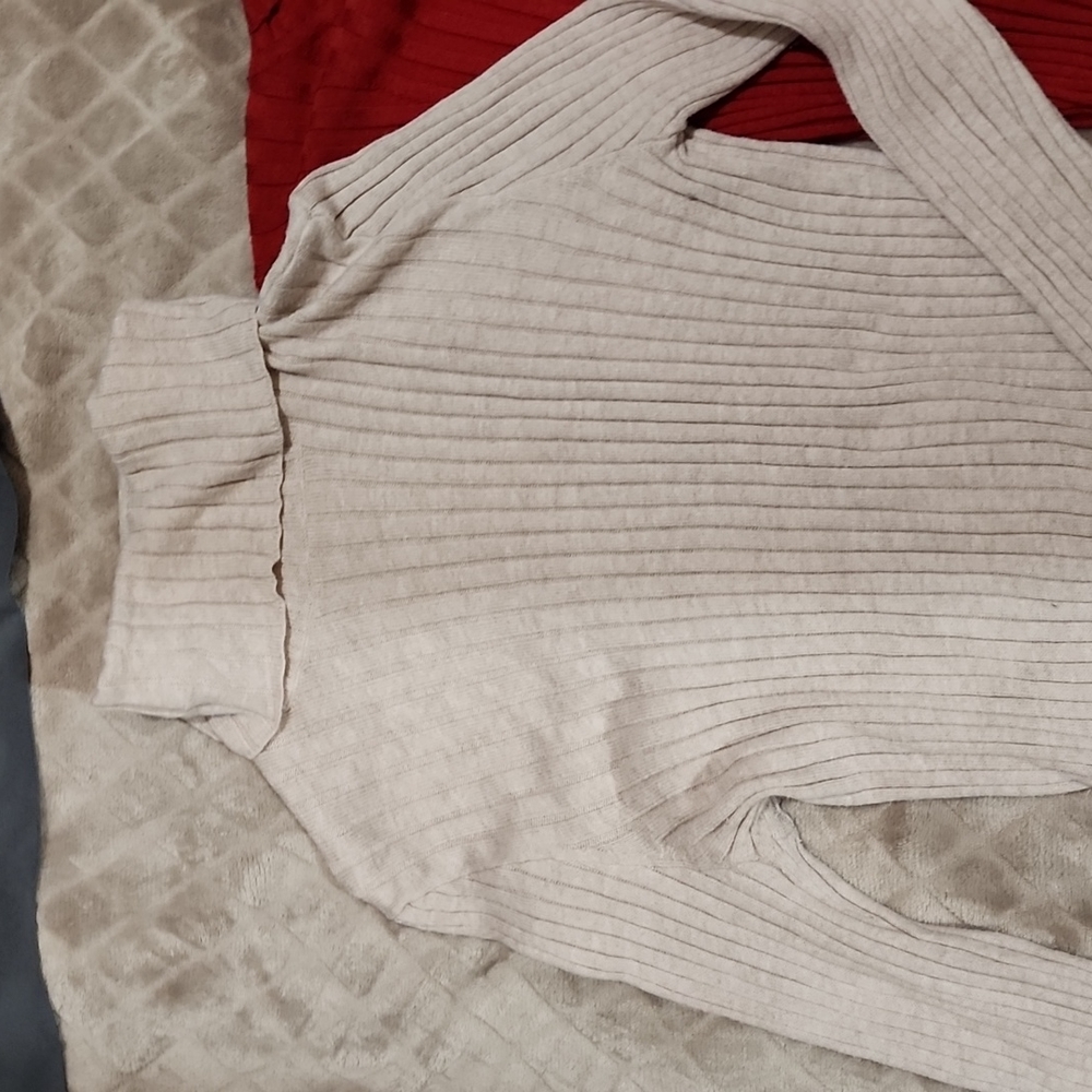 Womens XL Cream Dress Shirt